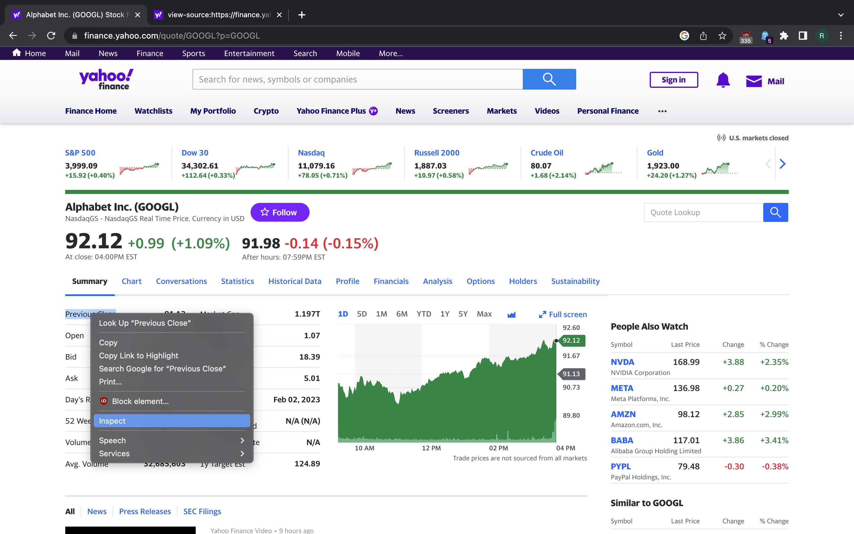 How to Scrape Yahoo Finance: Stock Prices, Bids, Price Change and more